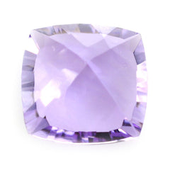 PINK AMETHYST CONCAVE CUT CUSHION (DES#72) 10MM 3.80 Cts.