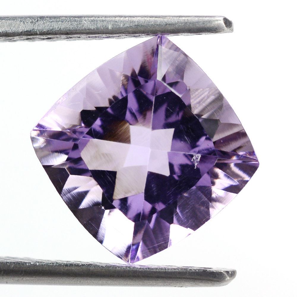 PINK AMETHYST CONCAVE CUT CUSHION (DES#72) 10MM 3.80 Cts.