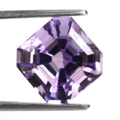 PINK AMETHYST ASCHER CUT SQUARE - OCTAGON (LITE) 12MM 8.40 Cts.