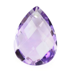 PINK AMETHYST BRIOLETTE PEAR (FULL DRILL) 14X10MM 4.32 Cts.