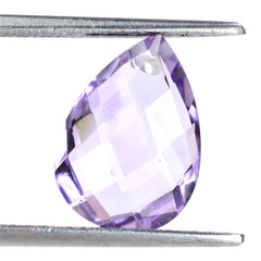 PINK AMETHYST BRIOLETTE PEAR (FULL DRILL) 14X10MM 4.32 Cts.