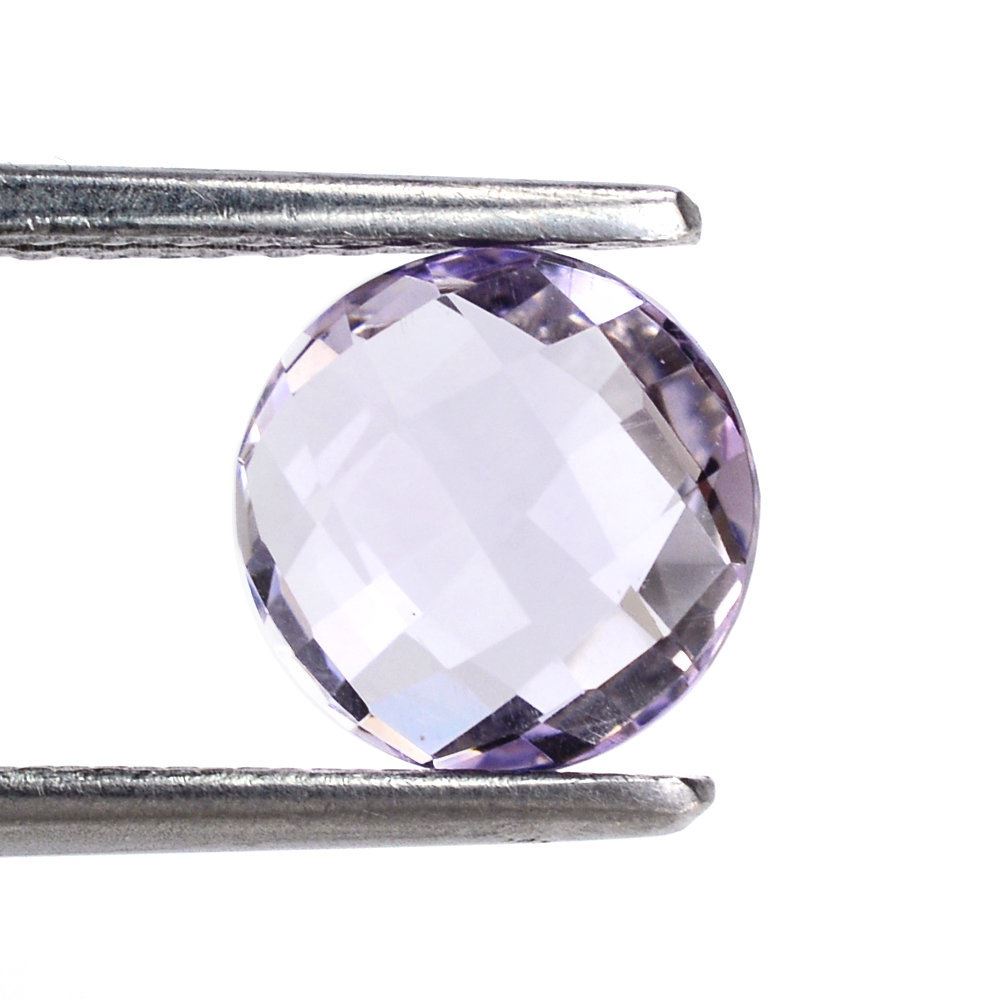PINK AMETHYST BRIOLETTE ROUND (LITE) 8MM 1.70 Cts.