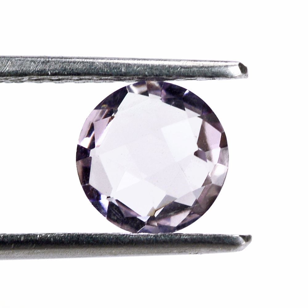 PINK AMETHYST BRIOLETTE ROUND 8MM 1.50 Cts.