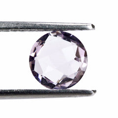 PINK AMETHYST BRIOLETTE ROUND 8MM 1.50 Cts.