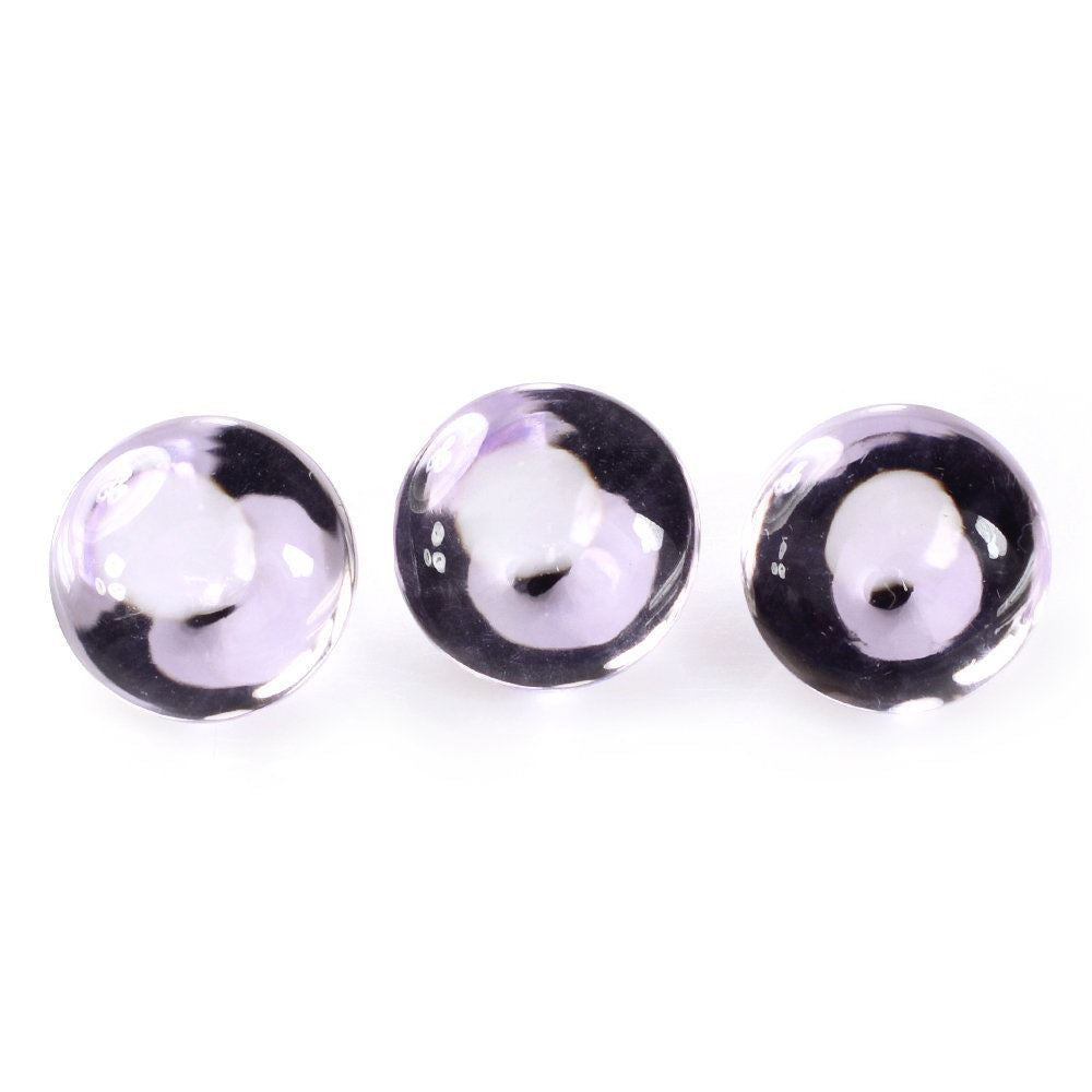 PINK AMETHYST BUFFTOP ROUND 10MM 3.63 Cts.