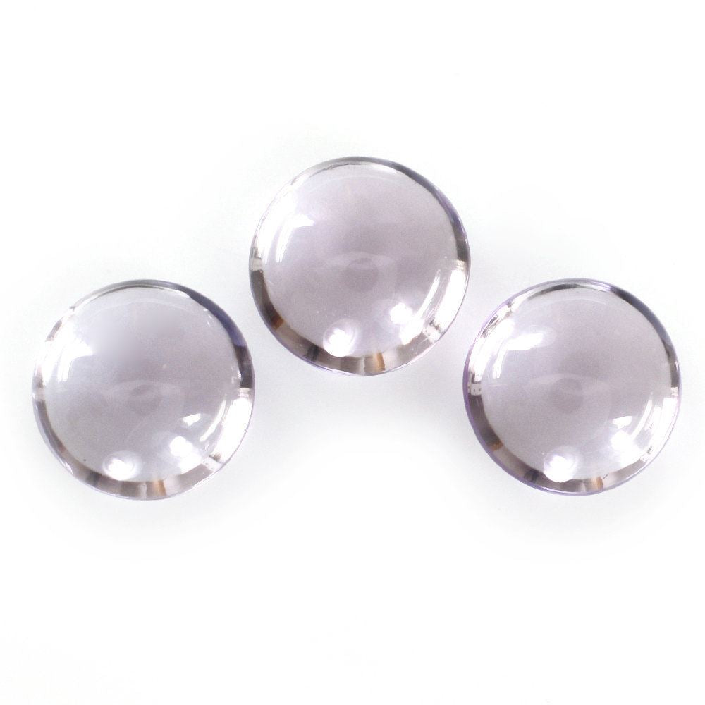 PINK AMETHYST DOMED BUFFTOP ROUND 8MM 1.77 Cts.