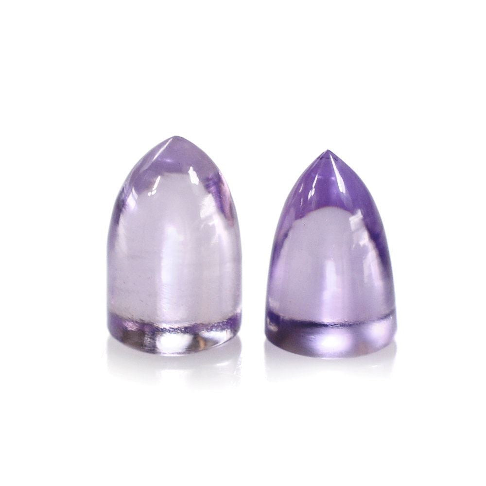 PINK AMETHYST BULLET CAB 4MM 0.68 Cts.