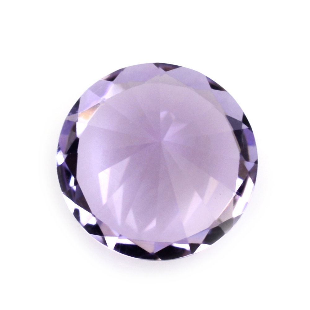 PINK AMETHYST DIAMOND CUT ROUND 10MM 2.90 Cts.