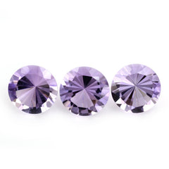 PINK AMETHYST DIAMOND CUT ROUND 10MM 2.90 Cts.