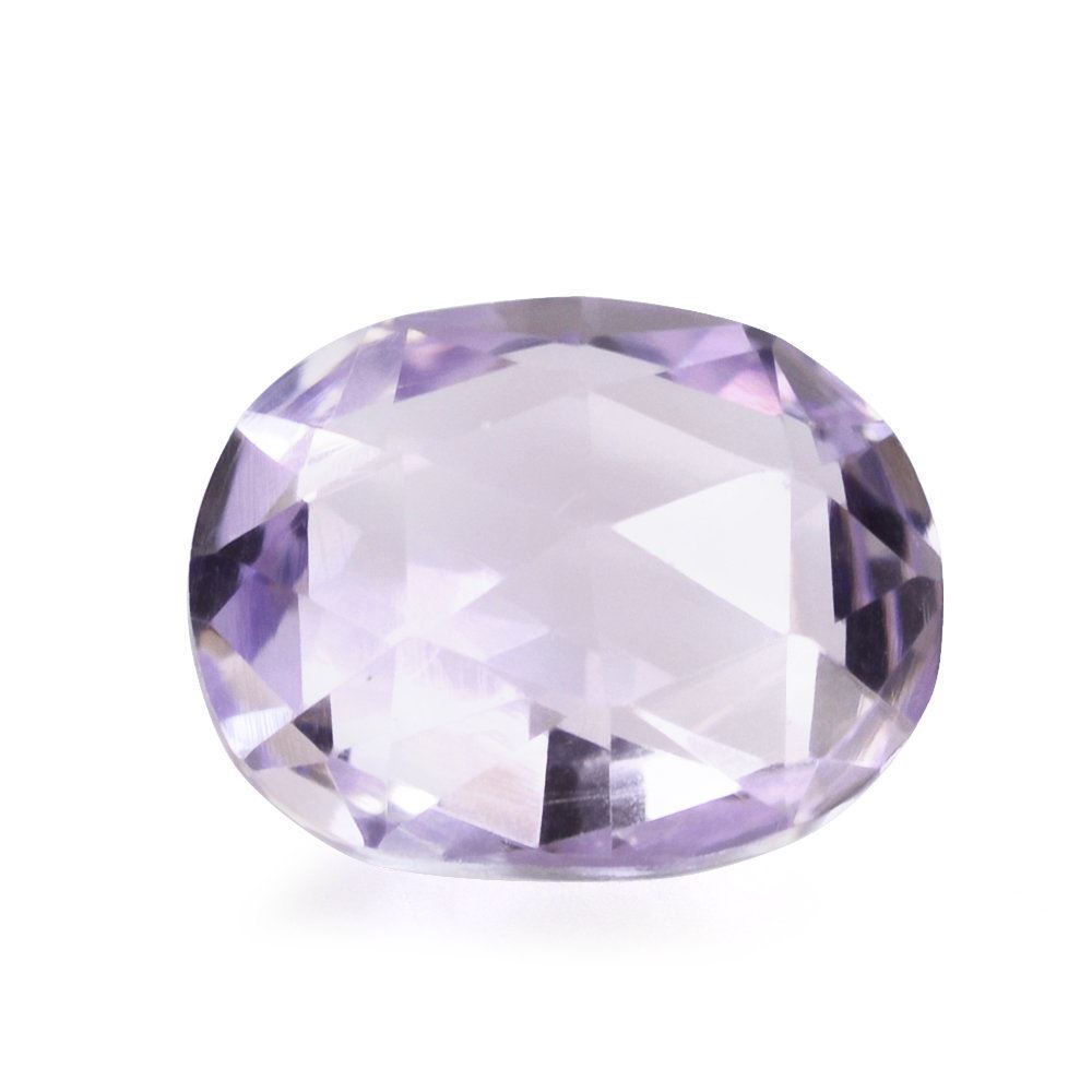 PINK AMETHYST ROSE CUT BRIOLETTE FANCY 11X8.50MM 3.70 Cts.