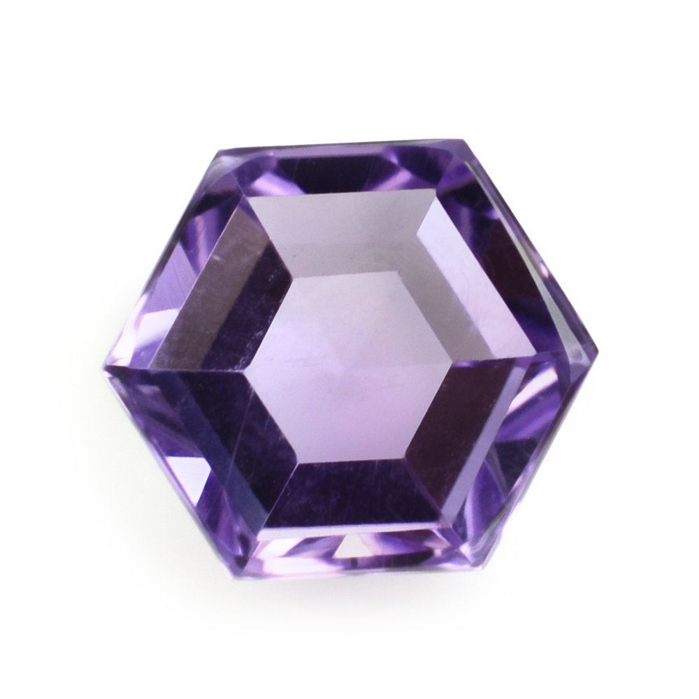 PINK AMETHYST STEP HEXAGON CAB 8MM 1.90 Cts.