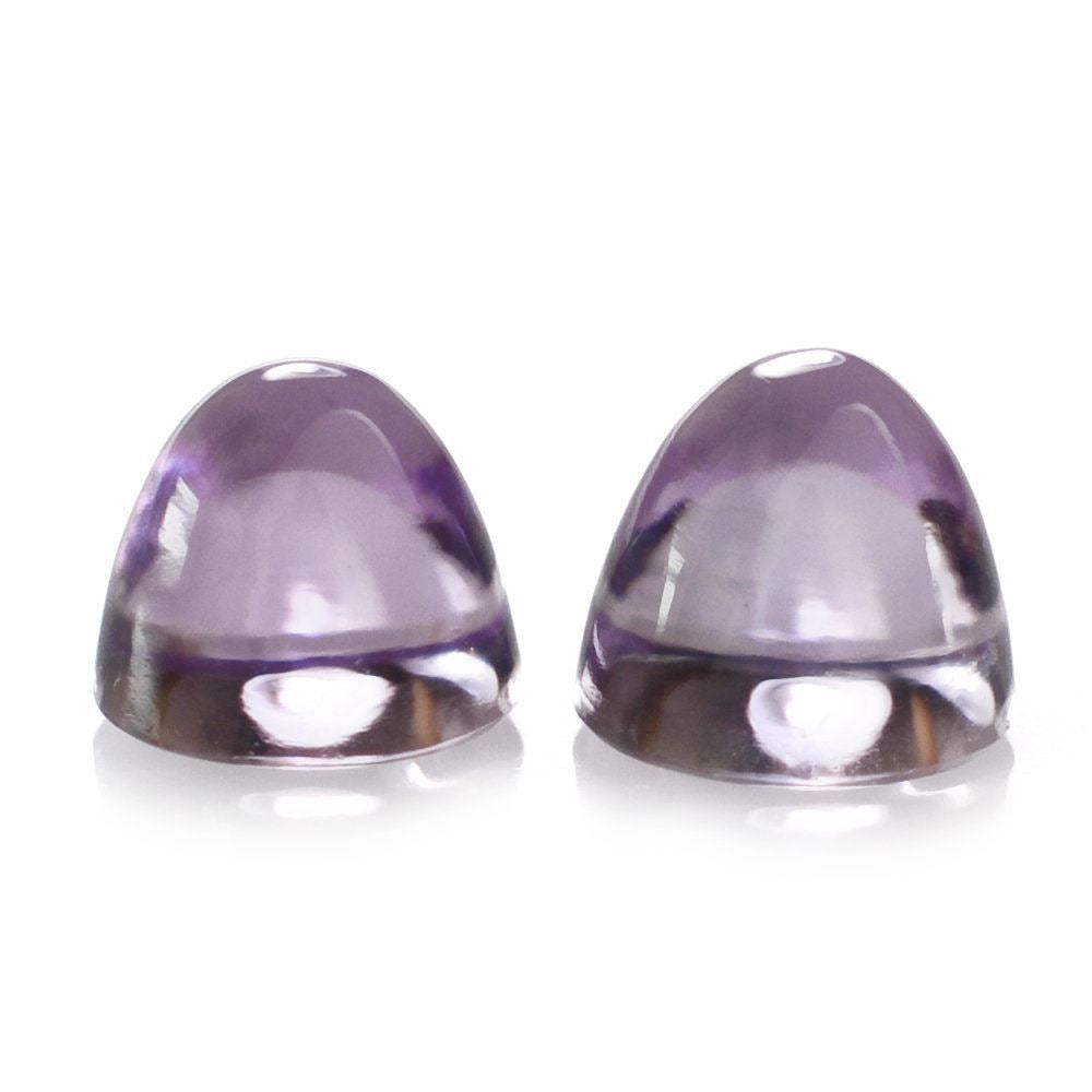 PINK AMETHYST BULLET CAB 4MM 0.40 Cts.