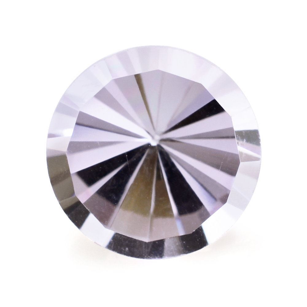 PINK AMETHYST MIRROR CUT ROUND (LITE) 10MM 3.10 Cts.