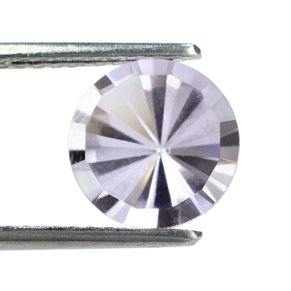 PINK AMETHYST MIRROR CUT ROUND (LITE) 10MM 3.10 Cts.