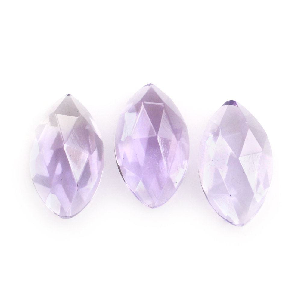 PINK AMETHYST ROSE CUT MARQUISE CAB 7X4MM 0.47 Cts.