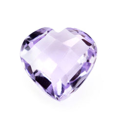 PINK AMETHYST BRIOLETTE HEART 8MM 1.54 Cts.