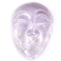 PINK AMETHYST MASK (DES#157) 21X15MM 13.33 Cts.