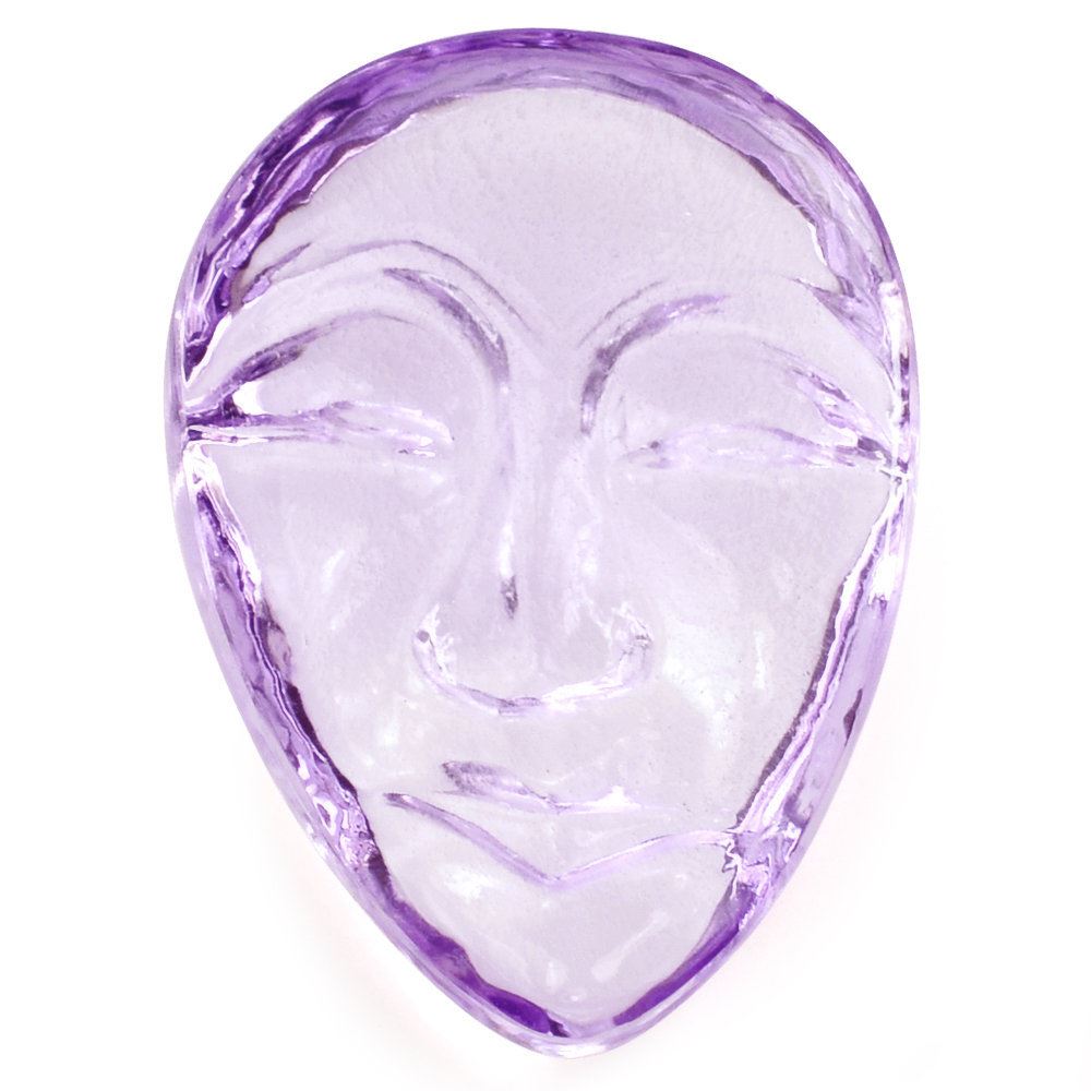 PINK AMETHYST MASK (DES#157) 21X15MM 13.33 Cts.