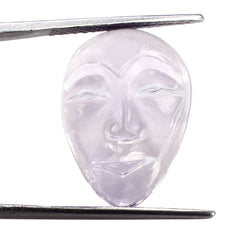 PINK AMETHYST MASK (DES#157) 21X15MM 13.33 Cts.