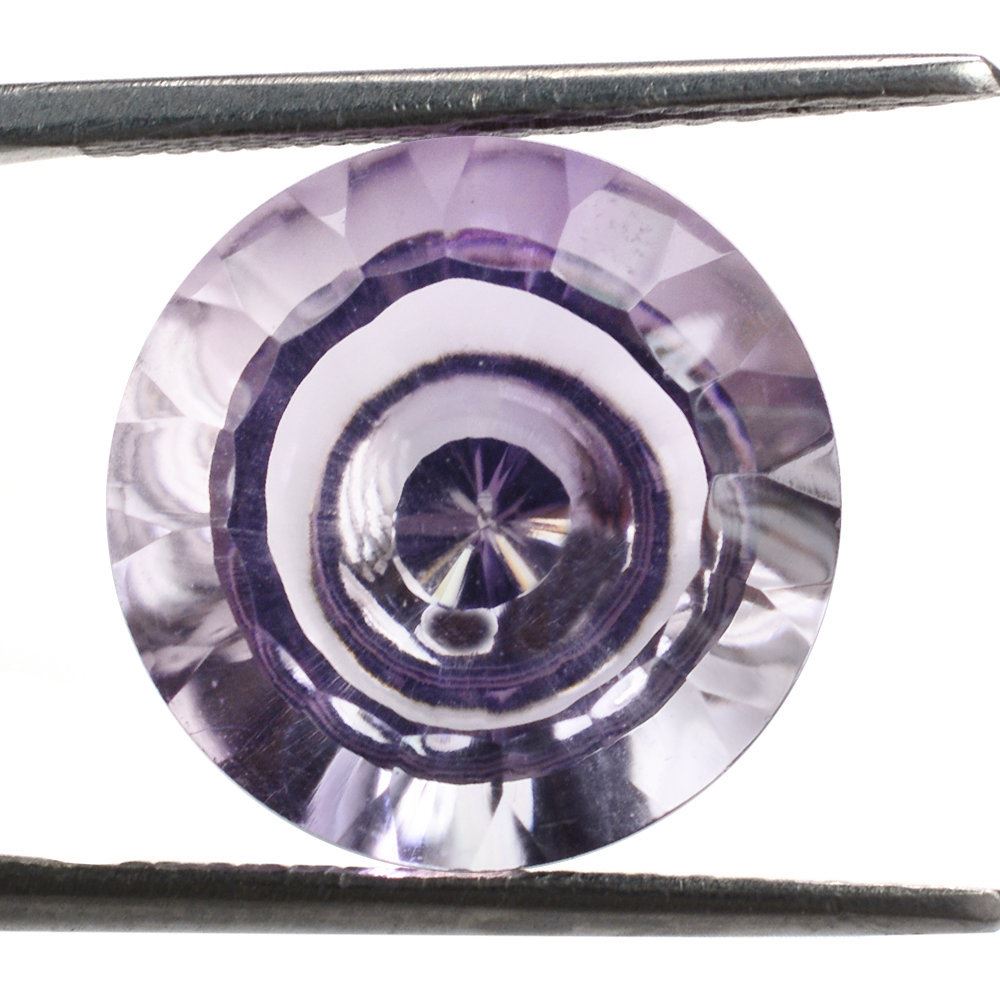 PINK AMETHYST CONCAVE CONE ROUND (DES#141) 15MM 11.15 Cts.