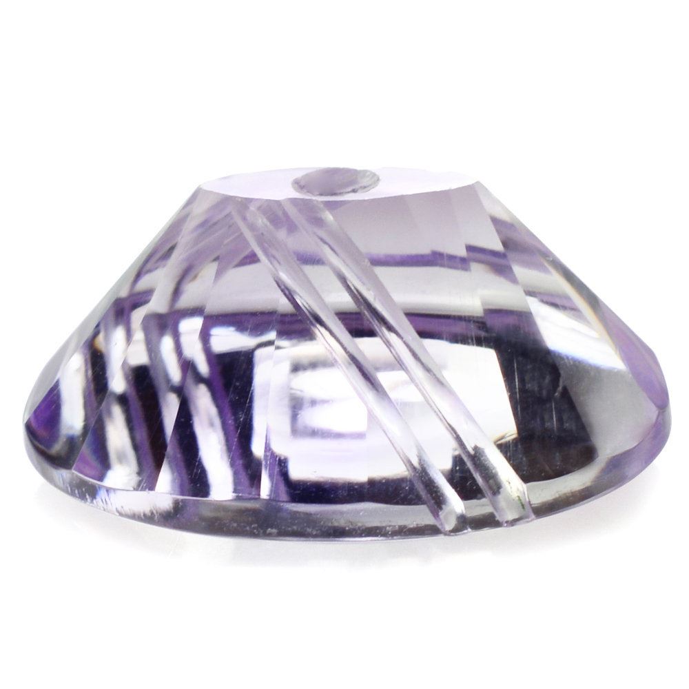 PINK AMETHYST FLAT BUFFTOP EVIL EYE OVAL (DES#112) 20X15MM 16.15 Cts.