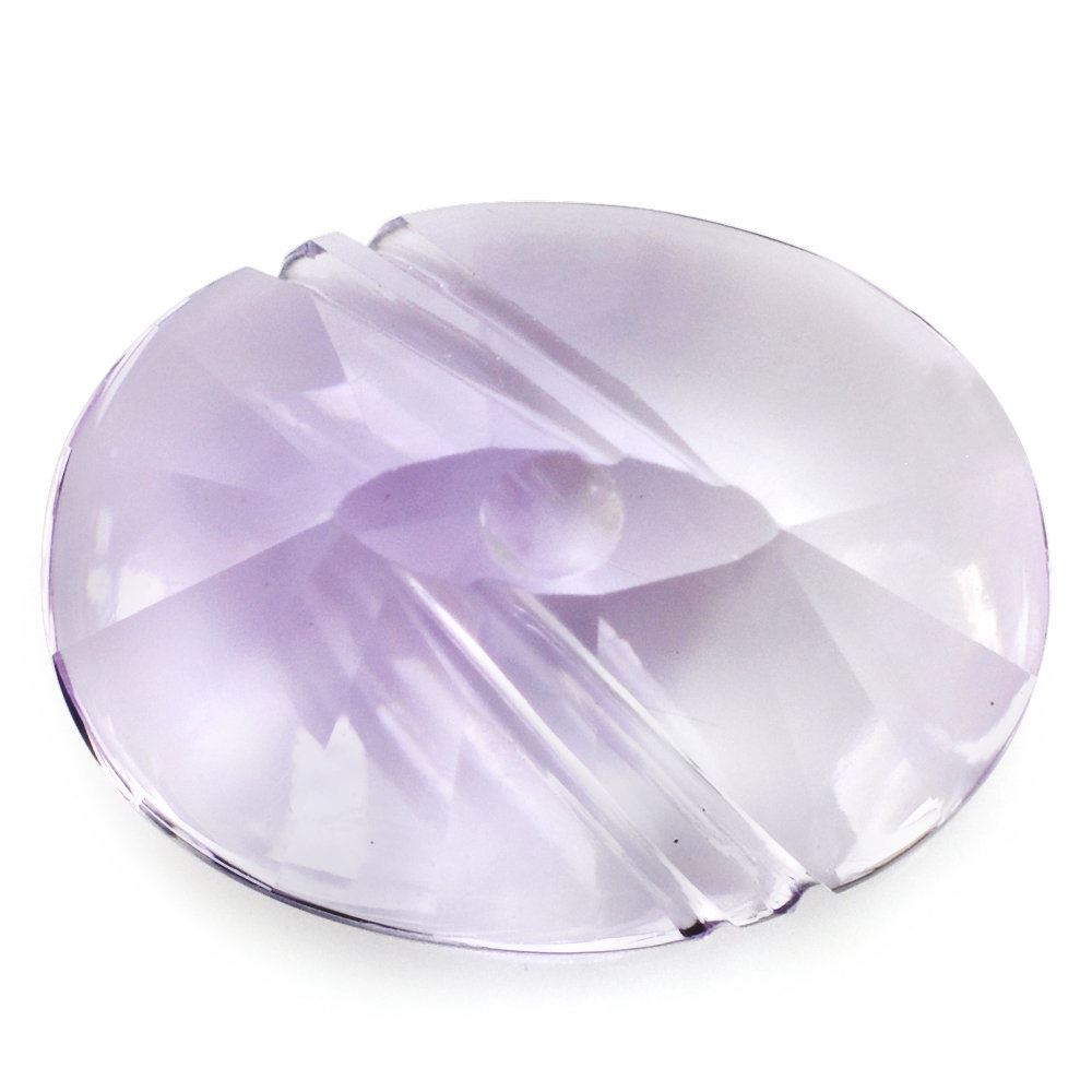 PINK AMETHYST FLAT BUFFTOP EVIL EYE OVAL (DES#112) 20X15MM 16.15 Cts.