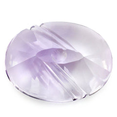 PINK AMETHYST FLAT BUFFTOP EVIL EYE OVAL (DES#112) 20X15MM 16.15 Cts.