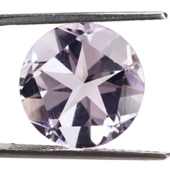 PINK AMETHYST PENTAGON ROUND WITH STAR CUT BACK (DES#44) 15MM 10.81 Cts.