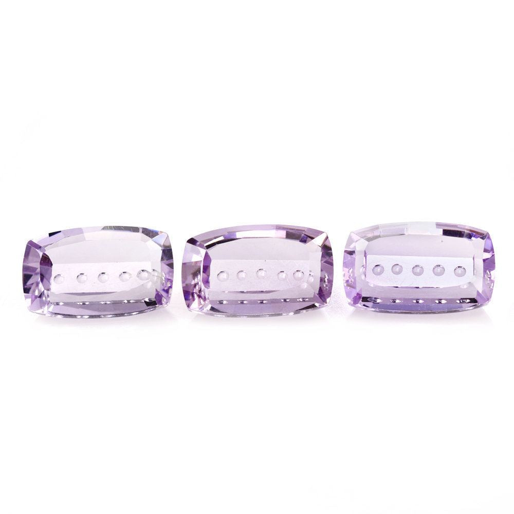 PINK AMETHYST BUBBLE LINE CUSHION (DES#124) 16X10MM 7.09 Cts.
