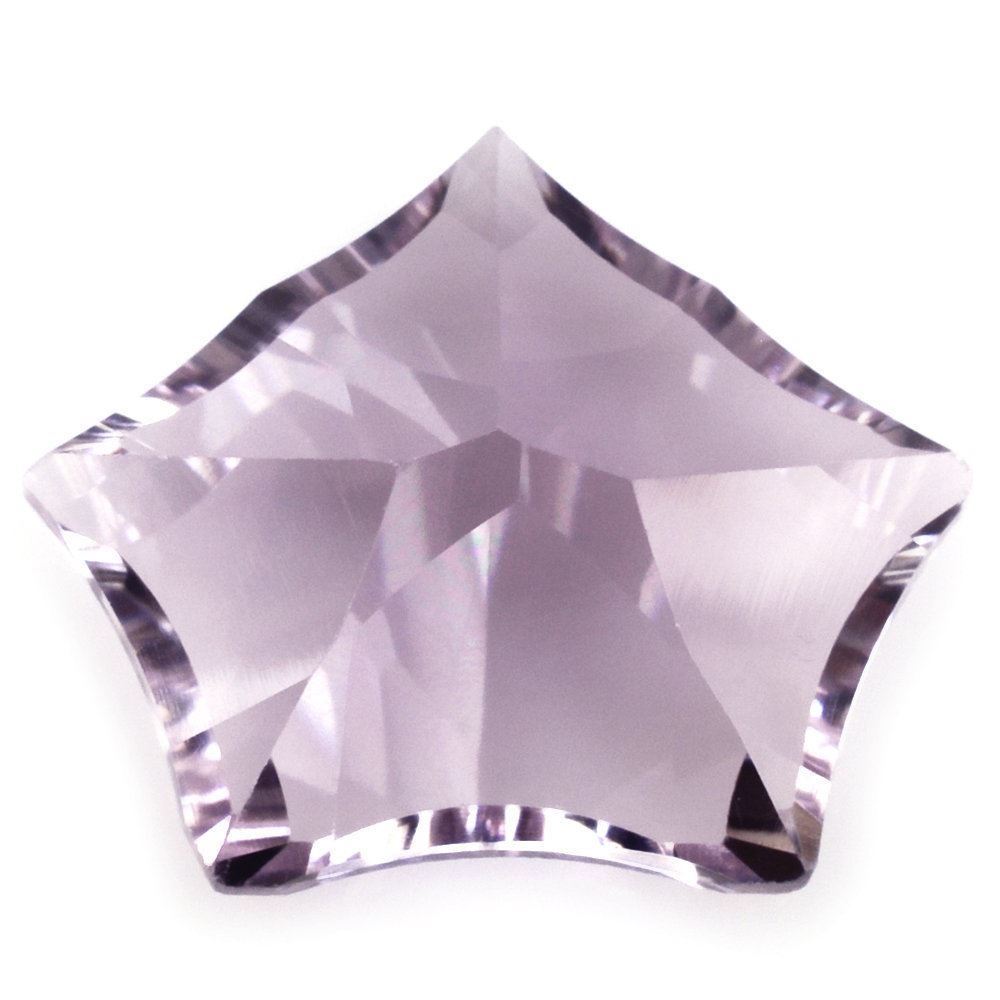 PINK AMETHYST CONCAVE CUT PENTAGON (DES#8) 16X13MM 7.77 Cts.