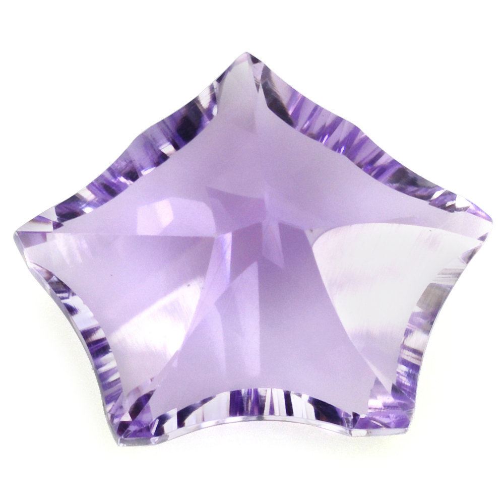 PINK AMETHYST CONCAVE CUT PENTAGON (DES#8) 16X13MM 6.62 Cts.