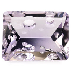 PINK AMETHYST SUPPER BUBBLE OCTAGON (DES#116) 16X12MM 9.75 Cts.