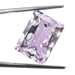 PINK AMETHYST SUPPER BUBBLE OCTAGON (DES#116) 16X12MM 9.75 Cts.