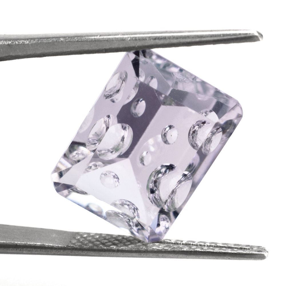 PINK AMETHYST SUPPER BUBBLE OCATGON (DES#116) 16X12MM 9.63 Cts.