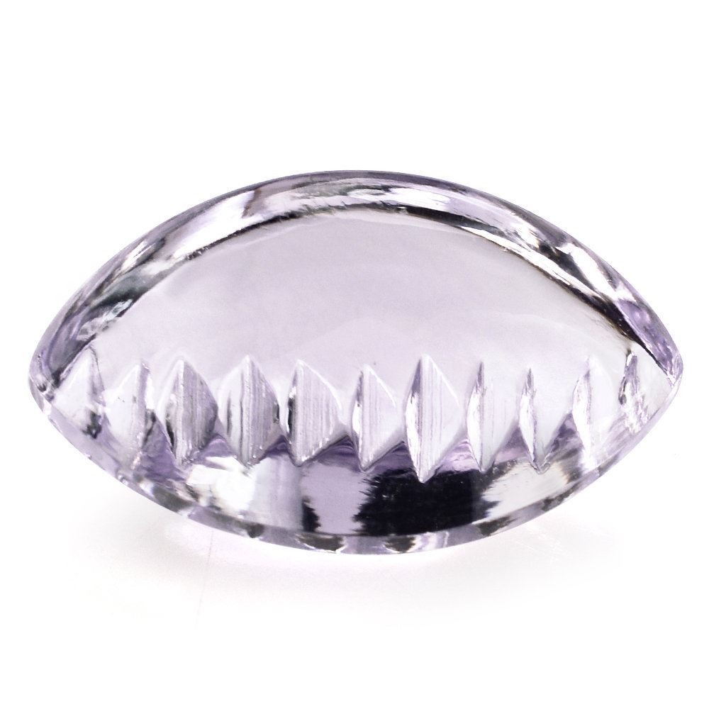 PINK AMETHYST BUFFTOP ZIP CUT BACK MARQUISE (DES#106) 20X12MM 11.57 Cts.