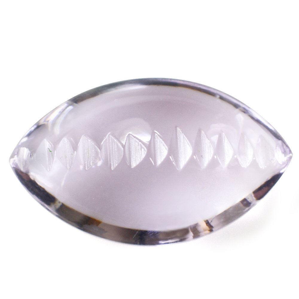 PINK AMETHYST BUFFTOP ZIP CUT BACK MARQUISE (DES#106) 20X12MM 11.57 Cts.