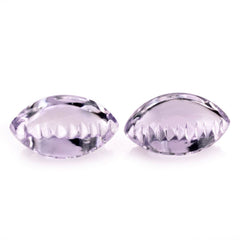 PINK AMETHYST BUFFTOP ZIP CUT BACK MARQUISE (DES#106) 20X12MM 11.57 Cts.