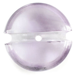 PINK AMETHYST LENTIL ROUND WITH CARVED BELT (DES#25) (FULL DRILL) 15MM 8.50 Cts.