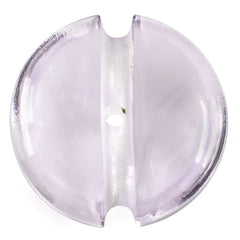 PINK AMETHYST LENTIL ROUND WITH CARVED BELT (DES#25) (FULL DRILL) 15MM 8.50 Cts.