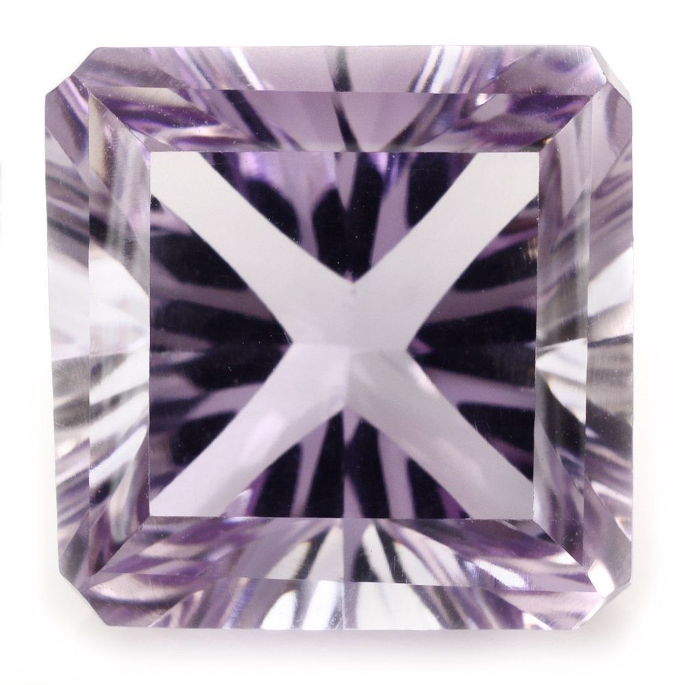 PINK AMETHYST ASCHER CONCAVE SQUARE - OCTAGON (DES#138) 15MM 11.90 Cts.