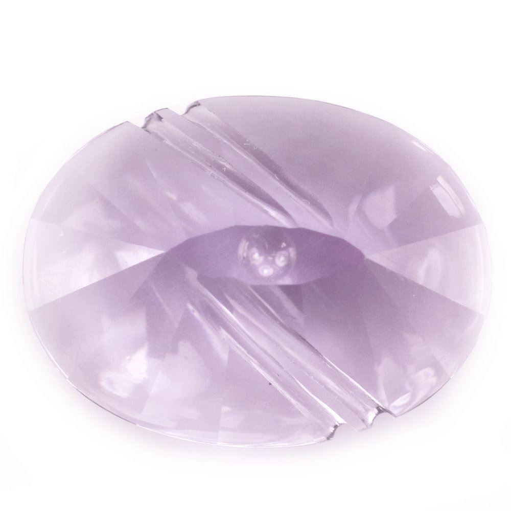 PINK AMETHYST FLAT BUFFTOP EVIL EYE OVAL (DES#112) 20X15MM 15.60 Cts.