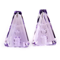 PINK AMETHYST SUPPER BUBBLE TRAPEZOID (DES#119) 13X9MM 3.31 Cts.