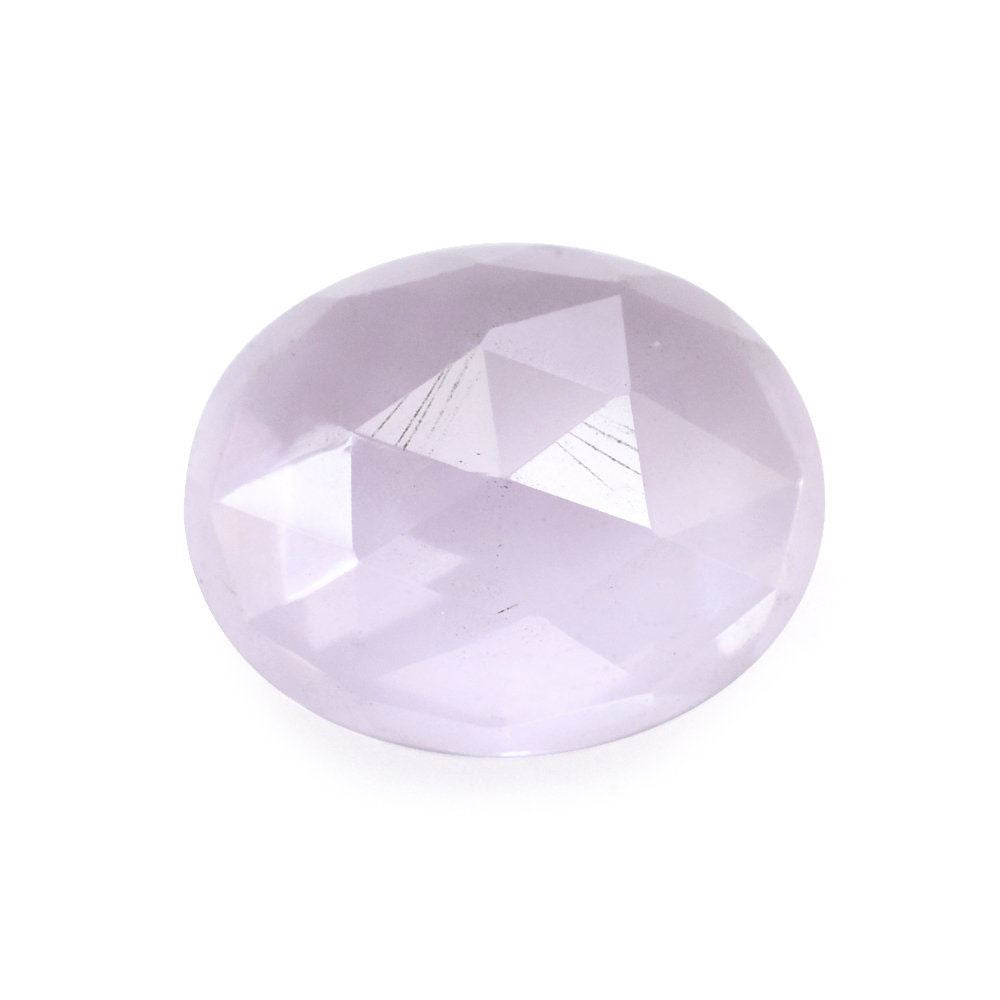 PINK AMETHYST FLAT ROSE CUT OVAL CAB (DES#146) 10X8MM 2.18 Cts.