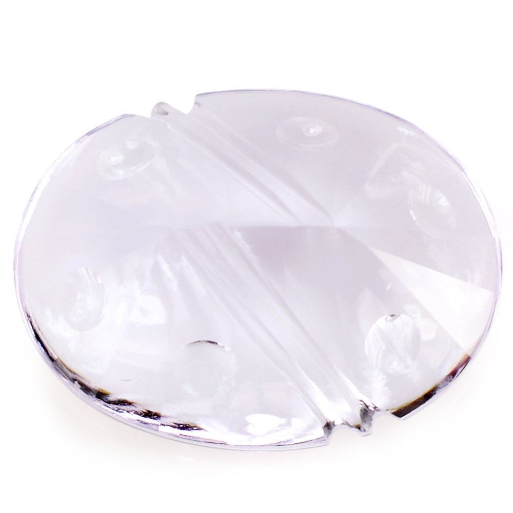 PINK AMETHYST FLAT BUFFTOP SUPPER BUBBLE OVAL (DES#115) 20X15MM 15.01 Cts.