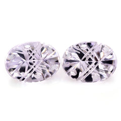 PINK AMETHYST FLAT BUFFTOP SUPPER BUBBLE OVAL (DES#115) 20X15MM 15.01 Cts.
