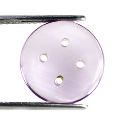 PINK AMETHYST SHIRT BUTTON (DES#58) 15MM 5.55 Cts.