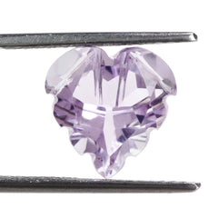 PINK AMETHYST CARVED HEART (DES#80) 12MM 5.25 Cts.
