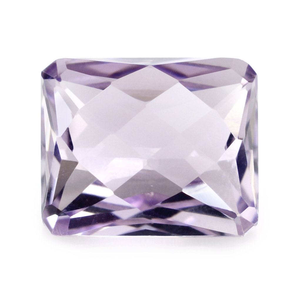 PINK AMETHYST SPECIAL CHECKER OCTAGON (DES#56) 12X10MM 5.91 Cts.