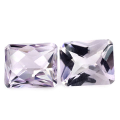 PINK AMETHYST SPECIAL CHECKER OCTAGON (DES#56) 12X10MM 5.91 Cts.