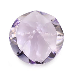 PINK AMETHYST EYE CUT ROUND (DES#89) 13MM 7.06 Cts.